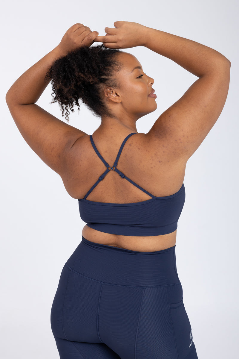 Sweat resistant activewear - statement navy sweat resistant sport bra - sweat resistant sport bra - sweat resistant crop